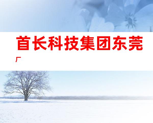 首长科技集团东莞厂